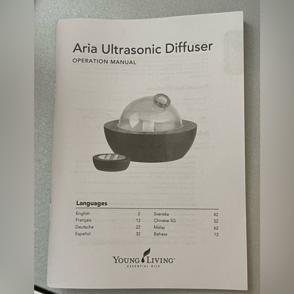 YOUNG LIVING ARIA Essential Ultrasonic Diffuser - Picture 6 of 7